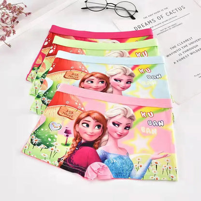 New Girl Underwear Set – Anna Elsa Princess Cartoon Kids Panties, 2-7 Years, Comfortable Briefs for Girls