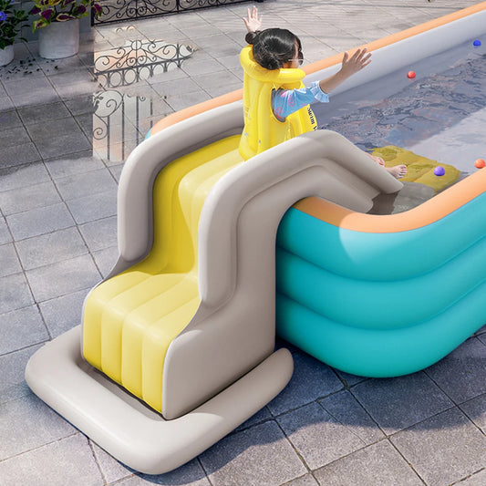 Inflatable Kids Slide & Climbing Wall Combo – Compact Outdoor Inflatable Play Park for Backyard Fun & Activities