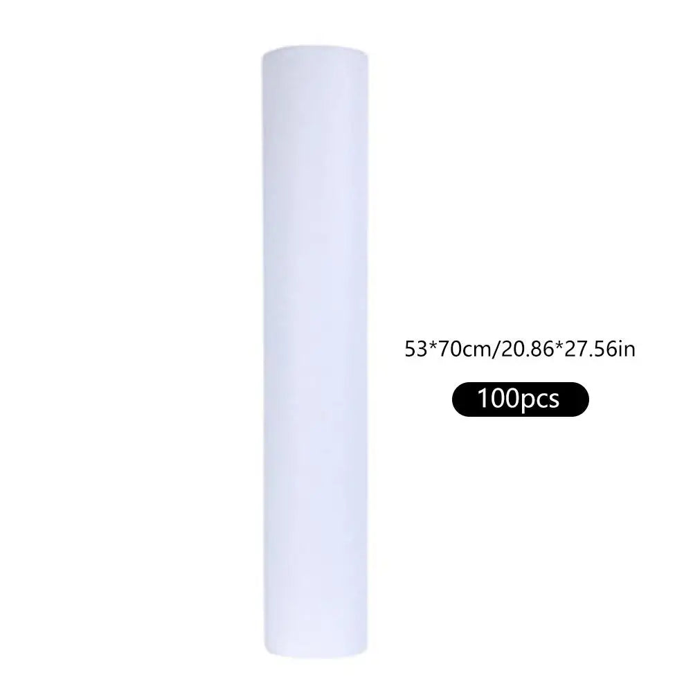 50/100PCS Disposable Bed Sheets - Non-Woven Massage Table & Beauty Salon Sheets, 70x53cm for Spa & Tattoo