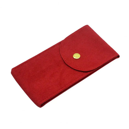 Portable Velvet Watch Bag – Shockproof Jewelry Pouch with Press Button Snap Design for Gift & Storage