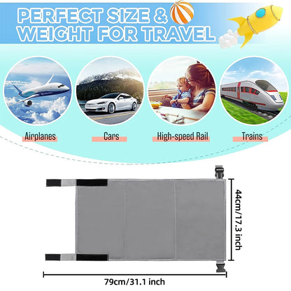 Kids Travel Airplane Bed: Portable Foot Rest Hammock for Baby Pedals, Seat Extender Leg Rest - Comfortable Airplane Travel Solution for Kids
