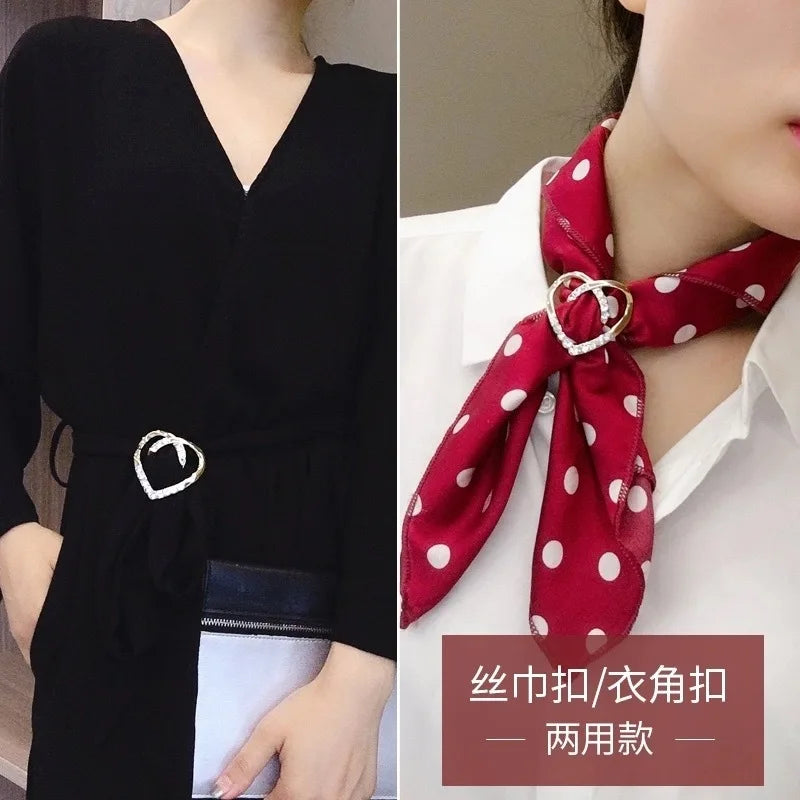 Creative Knot Buckles – Geometric T-Shirt & Scarf Waist Tightening Buttons, Clothing Accessories
