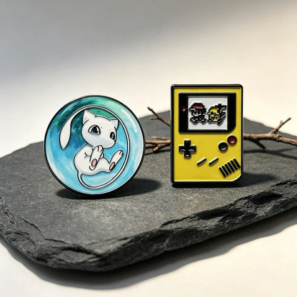 Cute Monster Enamel Pins – 2PCS Game-Inspired Brooch Set for Backpacks, Jackets, Briefcases & Fan Gifts