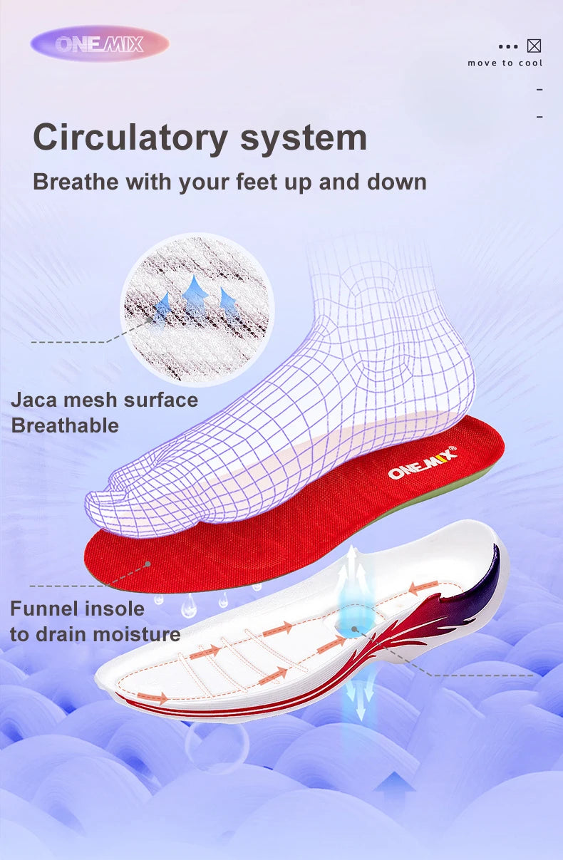 ONEMIX Women's Air Cushion Running Shoes - Lightweight Breathable Mesh Sneakers for Outdoor & Fitness