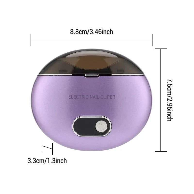 Electric Nail Clipper & Grinder – Rechargeable 3-Speed Nail Cutter, Low Noise, Safe & Easy Operation for Adults, Kids, and Nursing Care