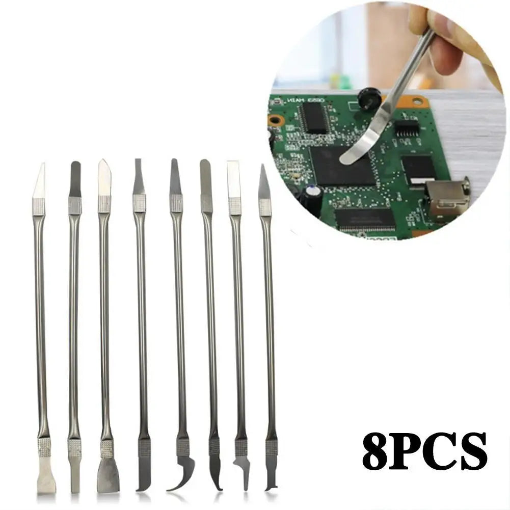 Phone Repair Tools Kit – Disassembly Blades, Pry Tools, Metal Kit & Adhesive Remover for CPU & IC Chip Repair   1/2