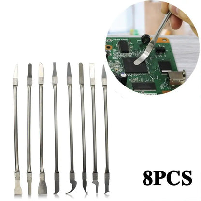Phone Repair Tools Kit – Disassembly Blades, Pry Tools, Metal Kit & Adhesive Remover for CPU & IC Chip Repair   1/2