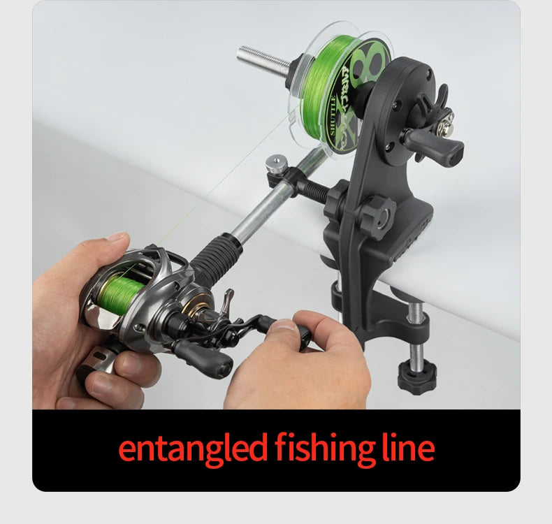 LINNHUE Lightweight Fishing Line Winder Spooler – Antirust Sturdy Tool for Spinning & Baitcasting Reels, Fishing Accessories