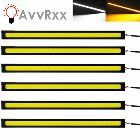 10-Piece Super Bright LED COB Fog & DRL Lights – 17cm Waterproof 12V 6500K Car Interior & Exterior Styling Bar Lamp