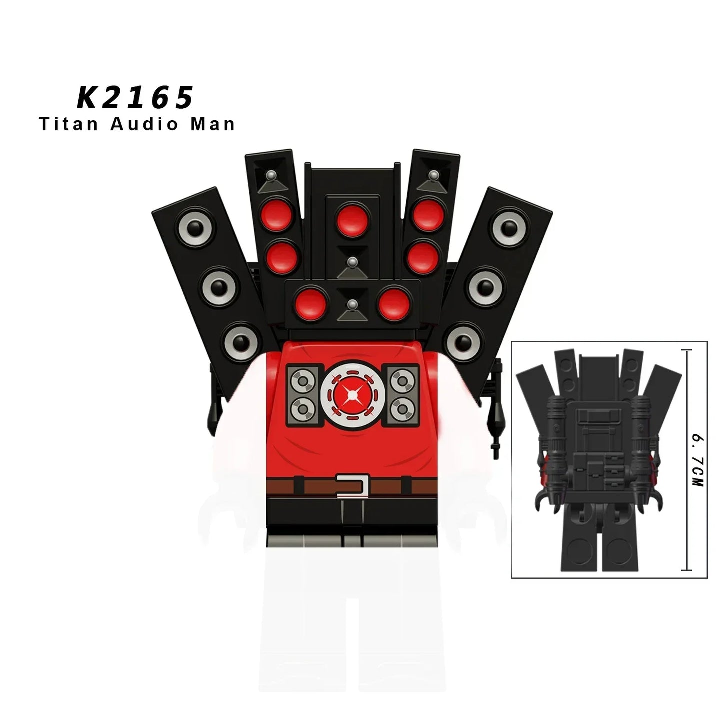 KDL Skibidi Toilet Man Anime Block Figures – TVMan, Titan, Cameraman & Speakerman Model Toy Gift for Kids