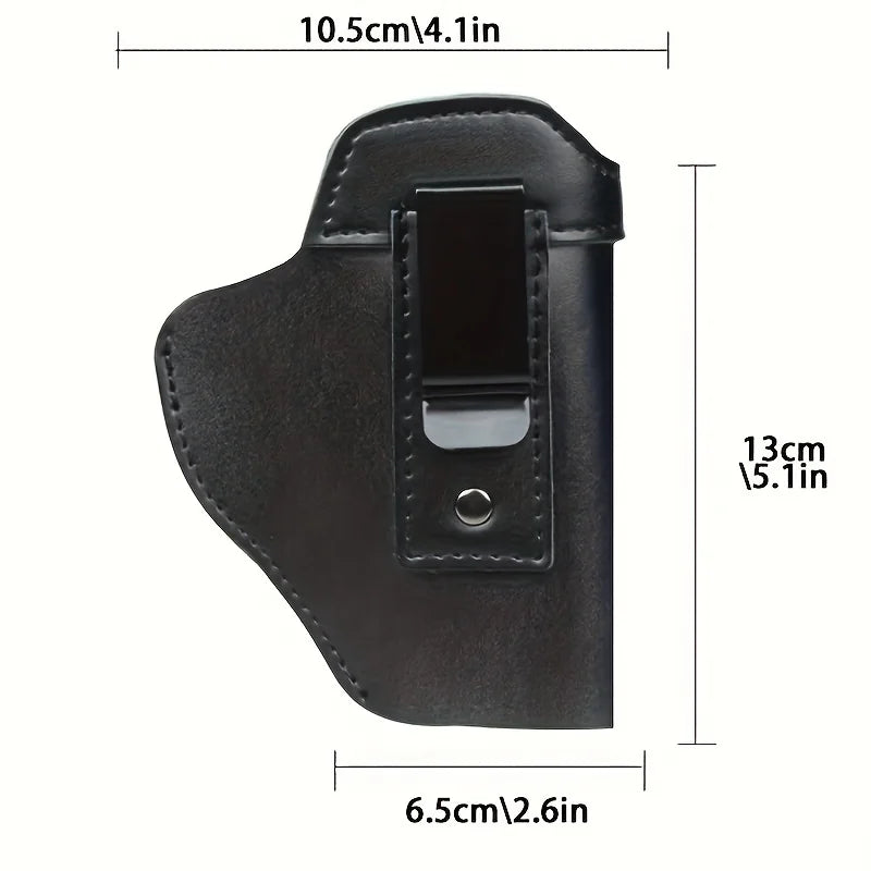 IWB Cowhide Concealed Gun Holster – Inner Belt for Glock 17/19/43, S&W M&P, P220/P226/P229, XD/XDS, Hunting