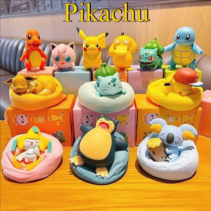 Dreamy Pokémon Blind Box Figures - Cute Pikachu and Kirby-Style Desktop Ornaments for Office Décor and Gifts