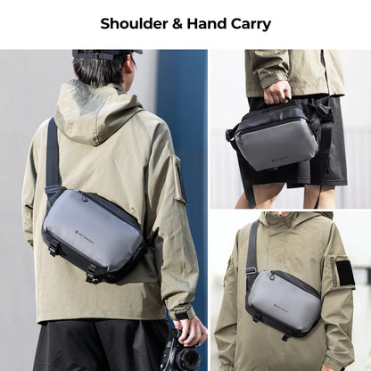 K&F Concept Lightweight Camera Sling Bag - 10L Photography Shoulder Bag for Canon/Nikon/Sony Cameras & DJI Mavic Drone