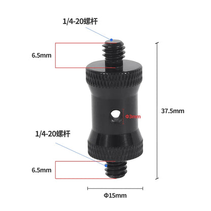 Reinforced Camera Screw Adapter - 1/4 to 3/8 Inch Male Female Thread Converter for Tripod Monopod Ball Head Light Bike Mount