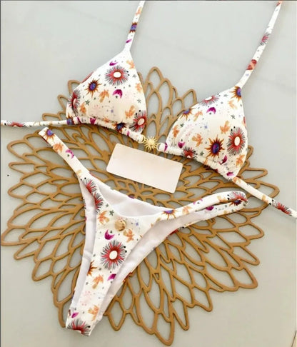 Women’s Leopard Print Bikini Set – Sexy Swimwear for Beach Vacation, Thong Bathing Suit & Summer Beachwear