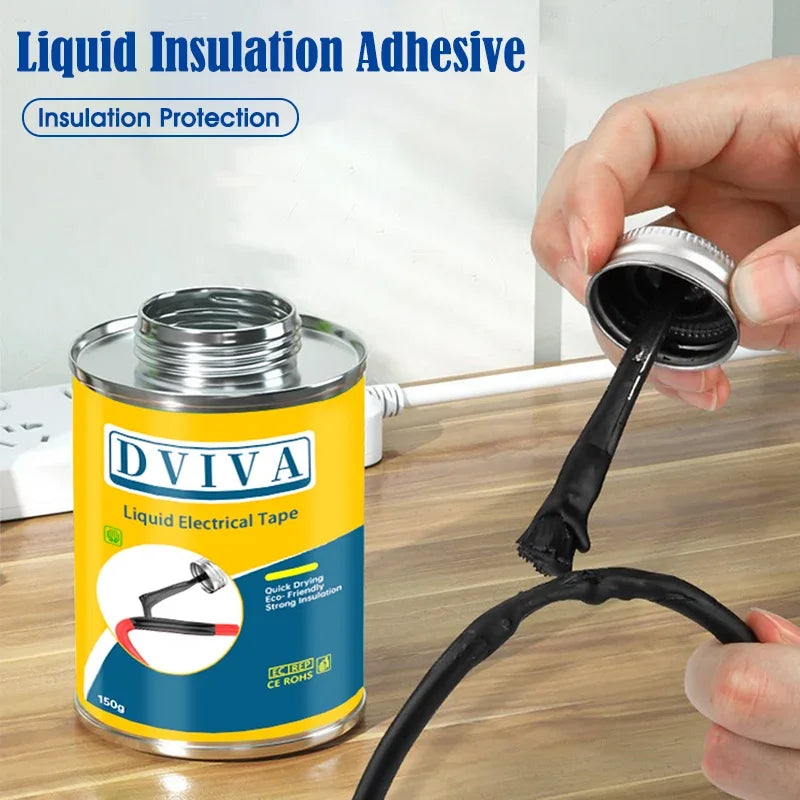 Liquid Electrical Tape Insulating Paste - Fast-Drying High-Temperature Sealant for Wire, Cable & Line Repairs