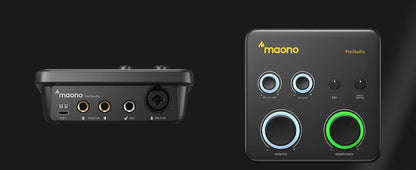 MAONO USB Audio Interface for PC – XLR Input, 24-bit/192kHz, LOOPBACK & ASIO Software for Music Recording, Guitar, DAW (PS22 Lite)