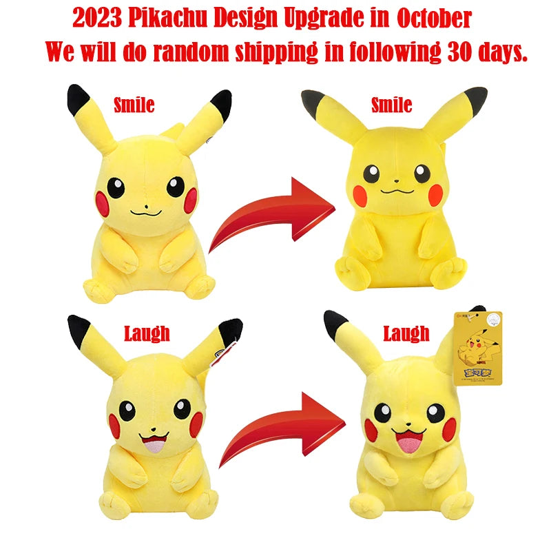 Original Pokémon Gengar Plush 24cm – Cute Pikachu Soft Stuffed Toy Doll for Kids Birthday Gift