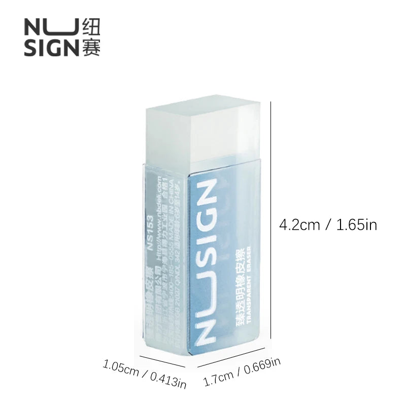 NUSIGN 2B Soft Rubber Pencil Eraser – Art Sketching, Exam & Writing Correction Eraser for Students & School Stationery Supplies
