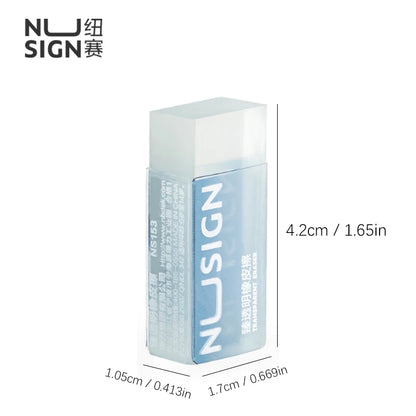 NUSIGN 2B Soft Rubber Pencil Eraser – Art Sketching, Exam & Writing Correction Eraser for Students & School Stationery Supplies