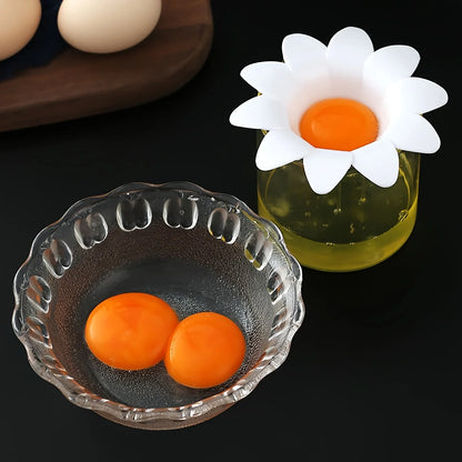 Flower Egg Separator - Cute Kitchen Tool for Separating Egg Whites & Yolks