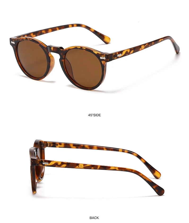 Retro Round Polarized Sunglasses – Vintage Fashion Shades for Men & Women, Driving Eyeglasses