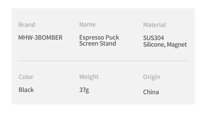 MHW-3BOMBER Espresso Puck Screen – 51/53/58.5mm Reusable Stainless Steel Coffee Filter, 0.8/0.2mm Thickness Coffee Tool