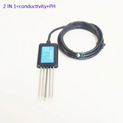 7-in-1 RS485 Modbus Soil Sensor – NPK, pH, EC, Temperature, Humidity & Moisture Tester for Agriculture