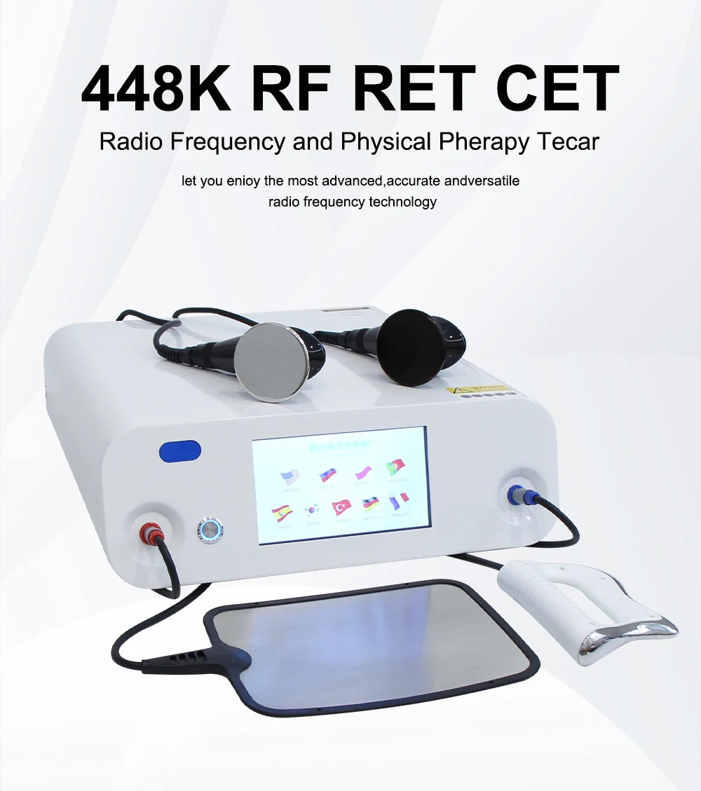 448K CET RET INDIBA Beauty Machine – Thermal Penetration Technology for Facial Lifting, Weight Loss, Skin Rejuvenation & Body Massage
