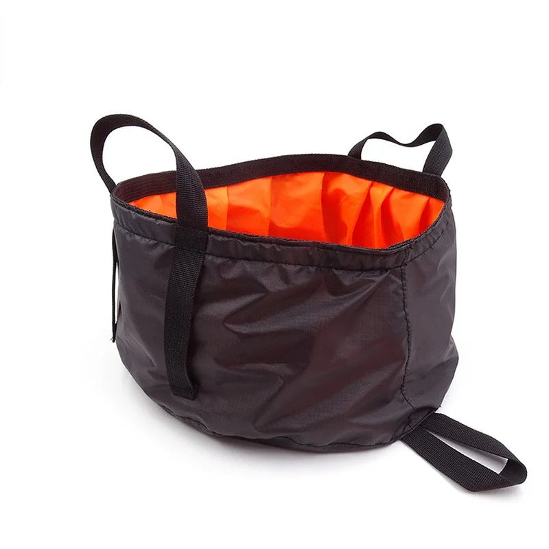 8.5L Collapsible Wash Basin - Portable Folding Bucket for Foot Washing, Travel, Fishing, Hiking, and Camping, Outdoor Water Container