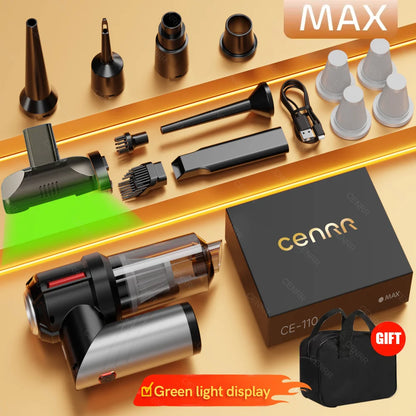 CENRR Mini Car Vacuum Cleaner – 99800PA Powerful Cordless Handheld Blower for Home & Car Cleaning