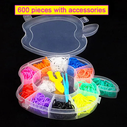 Pantone Color Rainbow Rubber Bands for Loom Bracelets – Western European Style DIY Arts & Crafts Kit