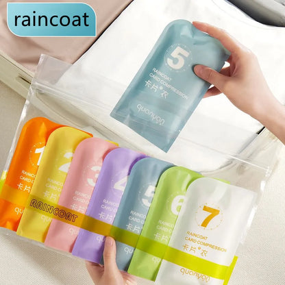 Waterproof Portable Raincoat for Travel and Outdoors - Thickened, Disposable Rainwear for Men and Women, Ideal for Camping and Travel Essentials