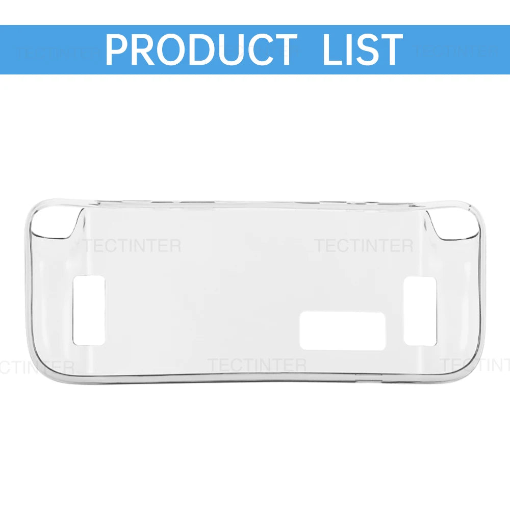 Transparent TPU Protective Case for Steam Deck – Anti-Drop Back Cover Sleeve Compatible with Steam Deck Accessories