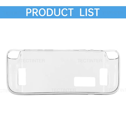 Transparent TPU Protective Case for Steam Deck – Anti-Drop Back Cover Sleeve Compatible with Steam Deck Accessories