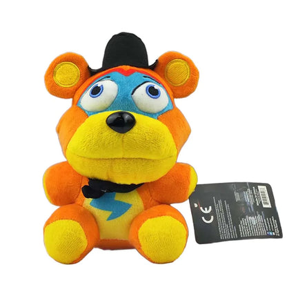 FNAF Plush Toy Collection - Cute Freddy Bonnie Foxy Cartoon Stuffed Dolls for Kids & Fans Gift