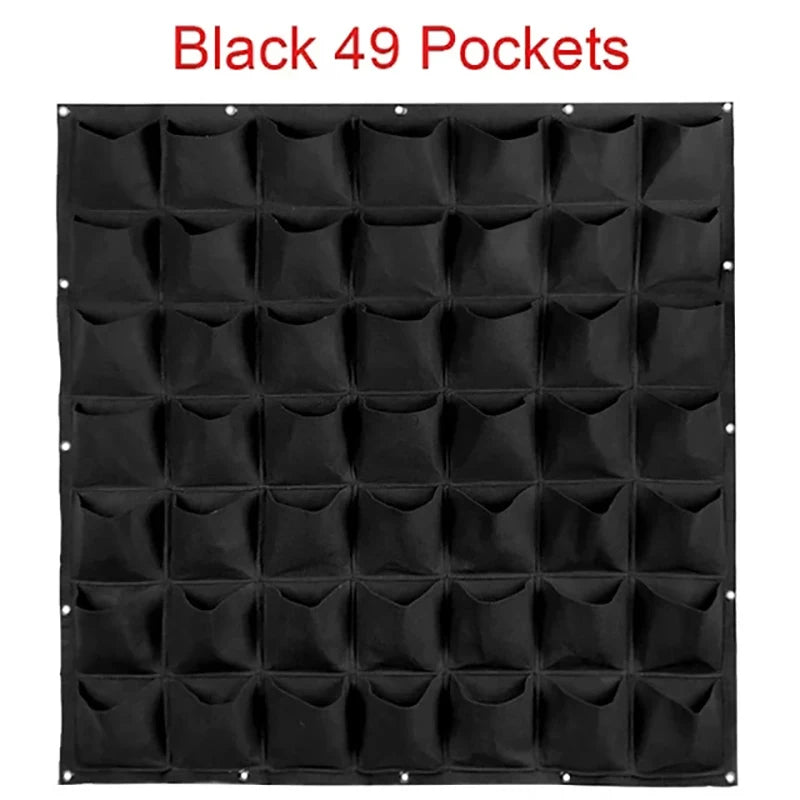 Wall Hanging Planting Bag – Multi-Pocket Vertical Garden Planter for Vegetables, Flowers, and Bonsai