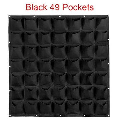 Wall Hanging Planting Bag – Multi-Pocket Vertical Garden Planter for Vegetables, Flowers, and Bonsai