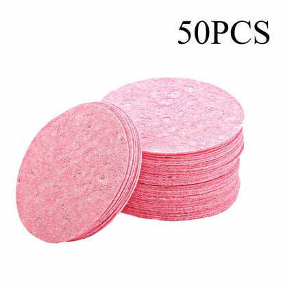 50-1000PCS Compressed Facial Cleansing Sponges – Absorbent, Latex-Free Exfoliating Makeup Pads