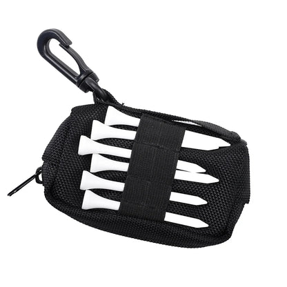 Waterproof Golf Ball Bag with Clip – Golf Tee Holder Pouch, Lightweight Fanny Pack Golf Ball Case, Golf Accessories