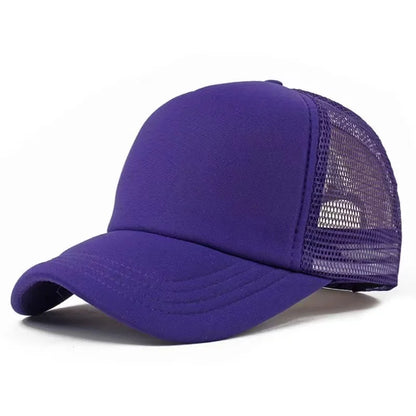 Custom Logo Mesh Trucker Cap - 5 Panel Snapback Baseball Hat for Men & Women Summer Sports Sun Hat