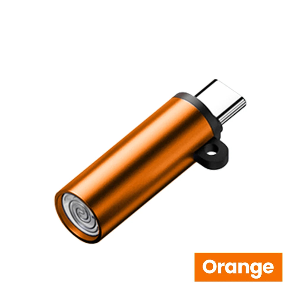 Type C Mini Cigarette Lighter - USB-C Blow-to-Ignite Auto Shut-Off Outdoor Safety Adapter for iPhone 17