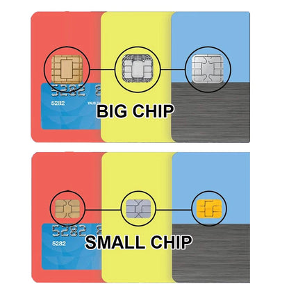 Holographic Robot and Shark Card Stickers - Laser Skin Film Decals for Debit, Credit, and Bank Cards