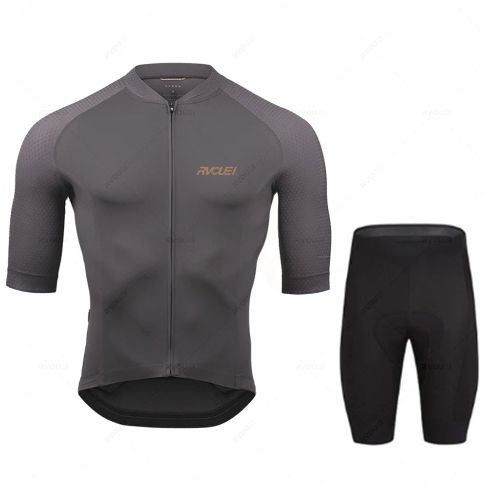 Men’s Pro Team Cycling Jersey Set - Breathable Road Bike Racing Clothing for Cycling & Training