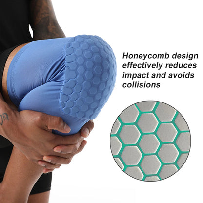 Honeycomb Foam Knee Pad for Basketball and Volleyball – Compression Leg Sleeve Knee Brace Support for Sports Fitness