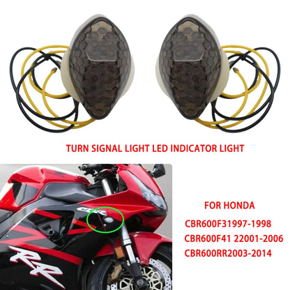 LED Motorcycle Front Turn Signal Lights – Flush Mount for Honda CBR600F3/F4i/RR