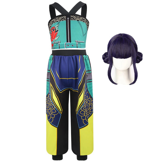Kids Kpop Singer Rumi Cosplay Dress - Zoey Character Costume for Girls' Birthday, Halloween & Carnival Parties