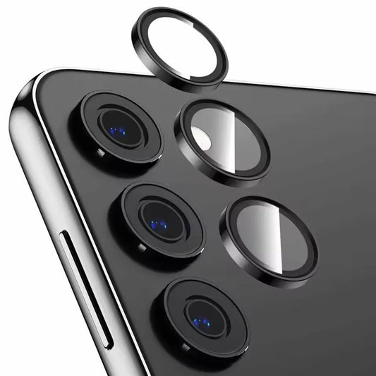 3Pcs Metallic Lens Protector Cover - Full Camera Protection for Samsung Galaxy S25 Plus S24 S23 FE A15 A35 A55 Series