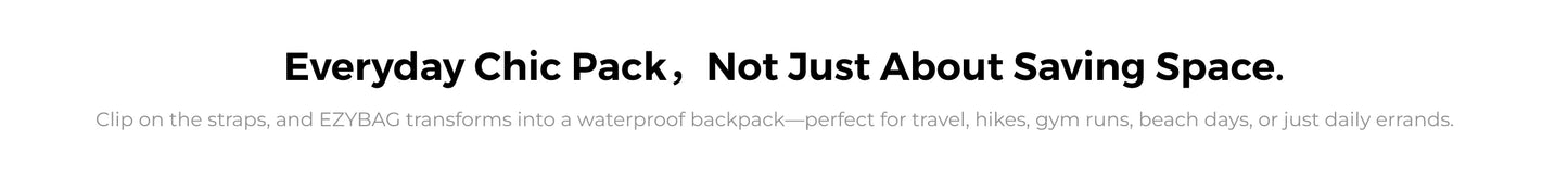 FLEXTAIL x VOLLYC EZYPACK 25L Vacuum Storage Bag — 85% Compression, Waterproof & Tear-Resistant Nylon for Travel & Camping
