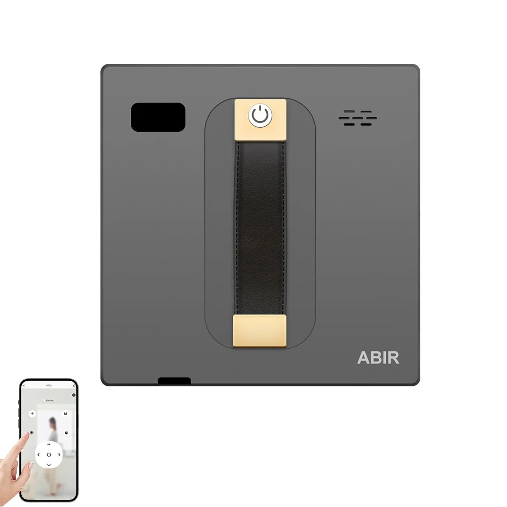 ABIR WD8 Robot Window Vacuum Cleaner – Dual Ultrasonic Spray, APP & Remote Control, Smart Home Glass Mop & Auto Wall Cleaning Robot